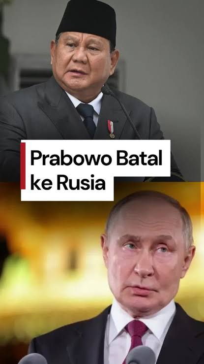 LambeSahamjja's tweet photo. Alasan Prabowo batal berangkat ke Rusia:
- Fokus urusan dalam negeri (MBG,demo) 
- Sudah ketemu Putin di April
- Sudah juga ketemu pemimpin ASEAN di Filipina
- Komitmen kerja sama sudah ditindaklanjuti secara teknis

kalo alasannya udah pernah ketemu putin kemaren
kenapa alasan ini tidak di pakai waktu ke prancis?
kalo alasannya fokus masalh dalam negeri
kenapa tidak turun ke lapangan temui pendemo?
