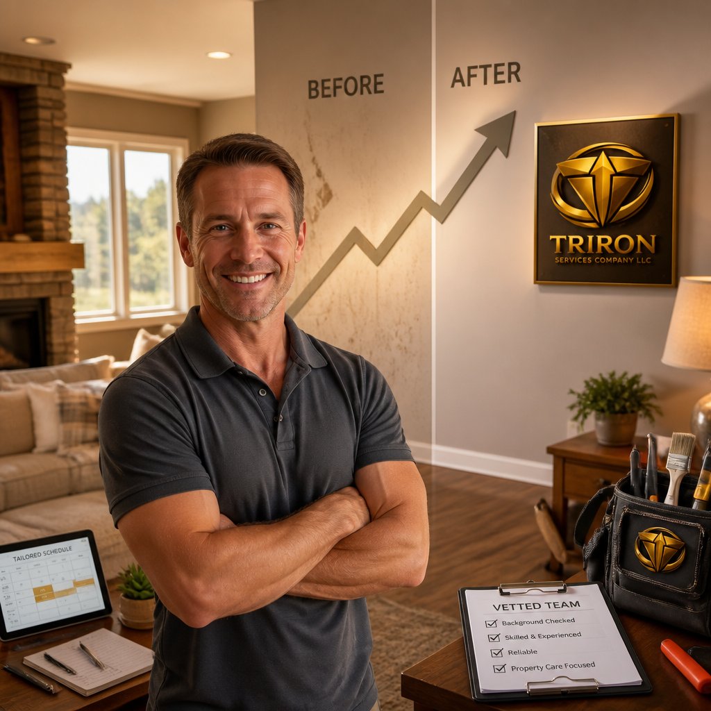 TrironC's tweet photo. A Parker homeowner says Triron’s vetted team and tailored schedules shortened turnover time and preserved property value, delivering consistent, professional care that reassured tenants and realtors alike. Learn more: https://t.co/YGqG3xcNJ4 #ParkerCO https://t.co/WRhIN2bCkk