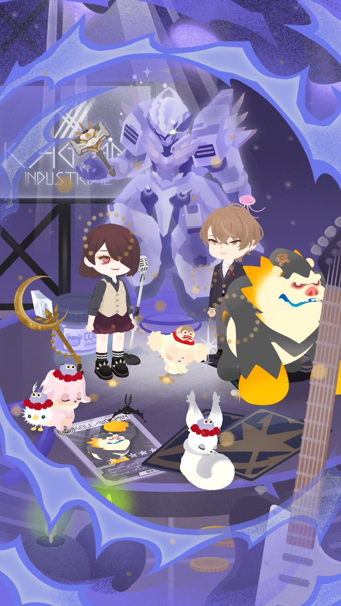 Cordeliadesu's tweet photo. ダイカガミに吸い寄せられました
戻るきっかけを作ってくれた両運営様心から感謝

なんちゃってキャリィちゃんと遊びに来てくれた社長(驚愕)
 #にじリヴリー https://t.co/0shPmTQ0ko