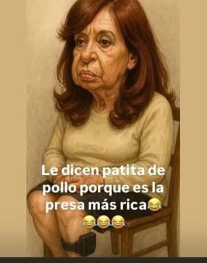 Alberto80a's tweet photo. @cristiancim Si , se nota el cagaz0.  6 añitos por robarse medio pais. Y se pasea por el valcon y dicen que esta presa. Eso es una burla. Hasta ustedes lo dicen. La chorra robaba pero gobernaba para todos. J https://t.co/SxhSJ6EHAd