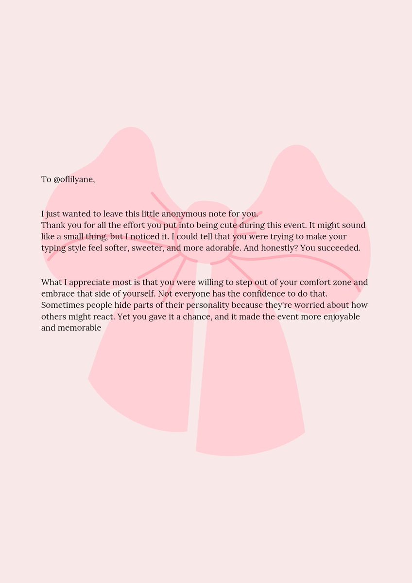 motvive's tweet photo. ༘⋆♡⸝⸝💌⊹。°˖➴͏

͏ㅤㅤㅤㅤㅤㅤㅤSurat kedelapan.
Ini untuk Lily @oflilyane ͏

͏ https://t.co/MMemWrv1XW