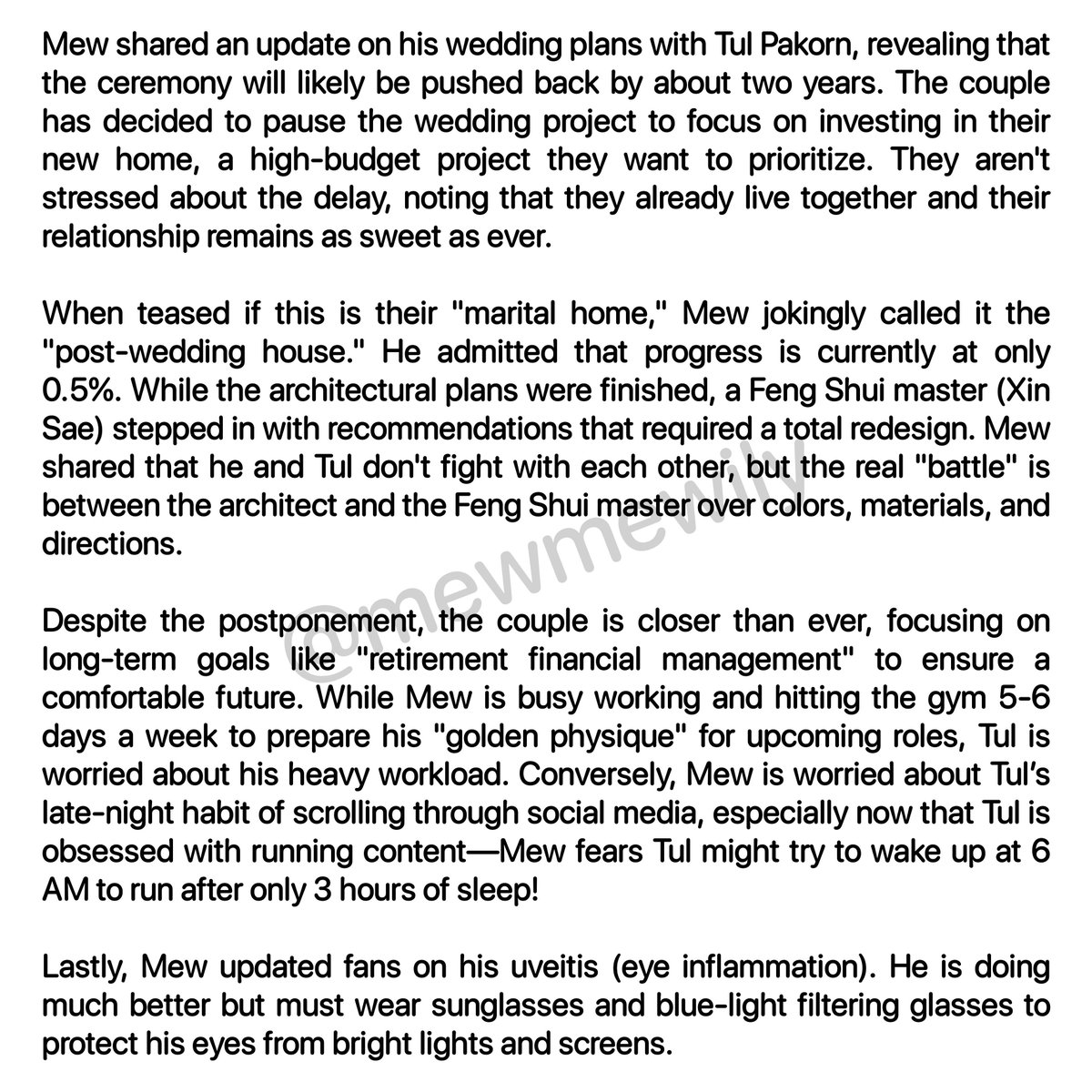 mewmewily's tweet photo. #MewSuppasit postpones wedding to #Tul_Pakorn by 2 years to focus on building their home; progress stalled as Feng Shui Master and Architect can't stop arguing!
(Eng &amp; Spa Translation)

🔗 https://t.co/o6iHjRvSGM

@MSuppasit #มิวศุภศิษฏ์​ @octotul #MewTul https://t.co/UNKtF1wAc3