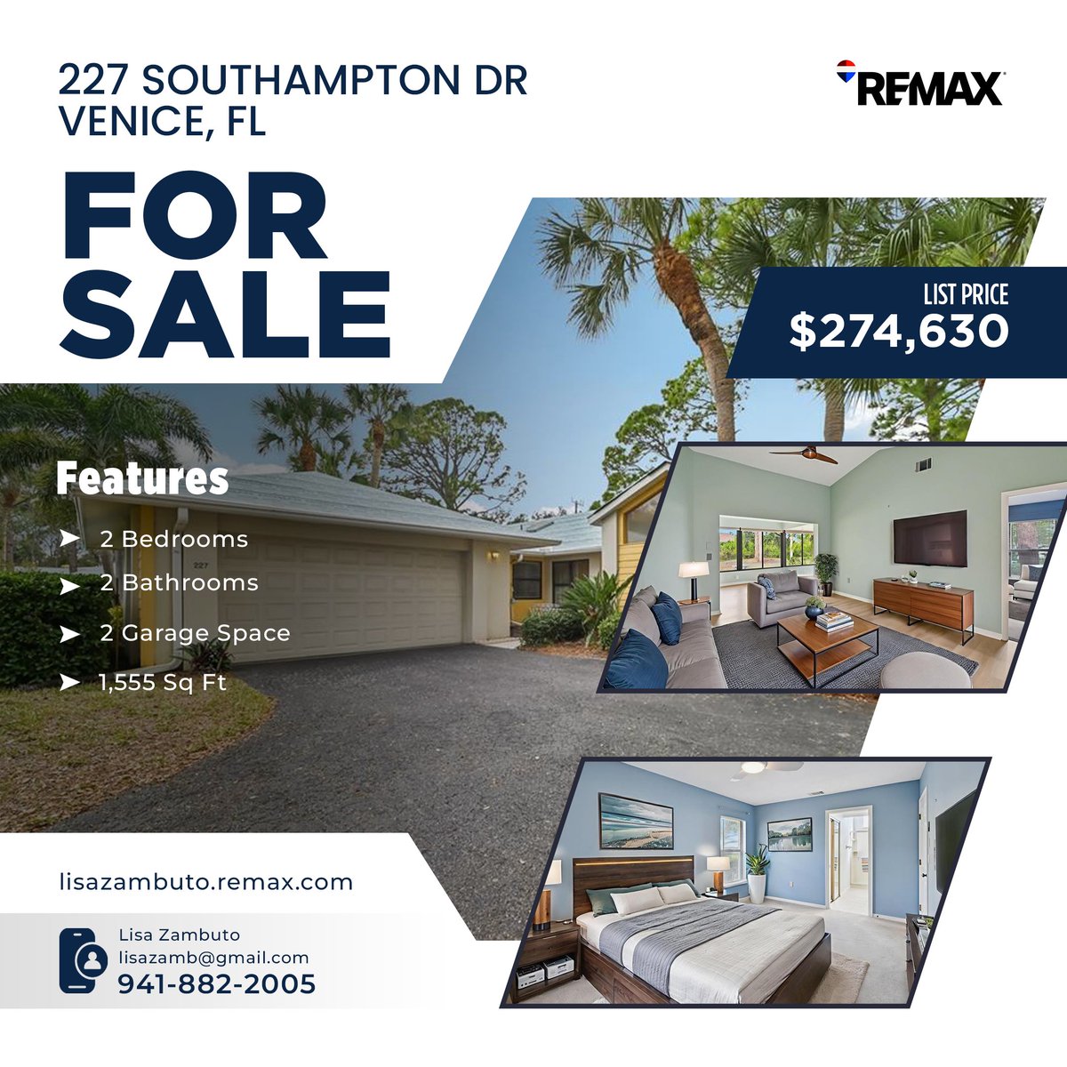 LisaZambRHOADES's tweet photo. 227 Southampton Dr, Venice, FL 34293 🏡

$274,630 | 2BR | 2BA | 1,555 sq ft
Dual primary suites, vaulted ceilings, Florida room, and bonus flex space ☀️✨
Updated kitchen, newer AC, updated panel &amp; water heater 🔧
Pool, clubhouse, and optional golf nearby ⛳🏊 https://t.co/kSTNxSWXlS