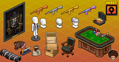 habtium's tweet photo. 📣 Alojados 70 furnis para #Habbo y 17 furnis coleccionables para #HabboCollectibles correspondientes a la campaña de agosto. 🔫💸

➡️ Conoce todos los detalles de esta actualización de los servidores en nuestra noticia: https://t.co/NjyNUtUG4x https://t.co/buzM5boDuI