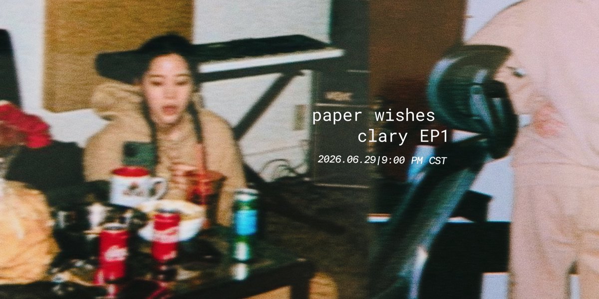 euphncsnta's tweet photo. ᅠ

: ̗̀➛ new release update 

some wishes aren’t wishes at all. some are letters folded into paper, left unsent and unsaid. and maybe, if you’re lucky, they become songs.

it’s time to let them out! 😊

𝙥𝙖𝙥𝙚𝙧 𝙬𝙞𝙨𝙝𝙚𝙨
ep. 1 💗
2026.06.29 • 9:00 pm cst https://t.co/JNk2cx3Yn1