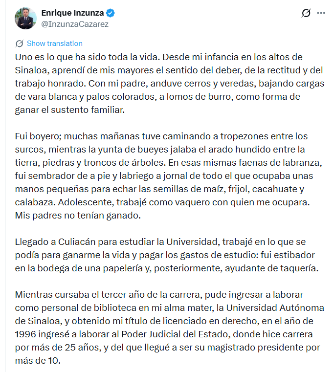 MLopezSanMartin's tweet photo. 🚨 Se descarta Inzunza para la gubernatura de Sinaloa

Desde su escondite y tras 50 días de ausencia, dice que terminará su periodo como senador

Era el colmo del cinismo si buscaba la candidatura

Sigue sin responder a las acusaciones de EU por narco https://t.co/fxSNsDesEd