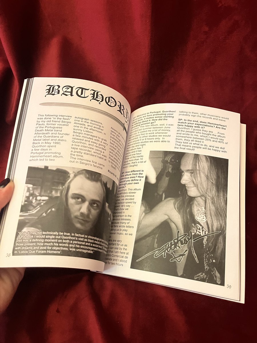 sexmessiah's tweet photo. AWAKENING OF THE GODS ZINE #2
先日ハノイで行われたライブイベントMASS:VIIで販売された、ポルトガルの90年代メタルファンジンAzakeninng of the Gods zineアーカイブ第二弾！収録されているインタビューは、Ancient Rites、Bathory、Sadist、Absu、Ragnarok、Bal-Sagothほか https://t.co/IlY4vTHFVE