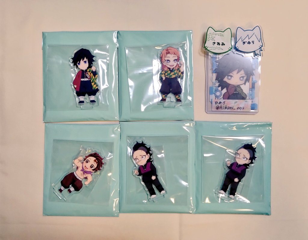 hikari_2012's tweet photo. 【交換/譲渡】鬼滅の刃 繋がる アクリルスタンド アクスタ 柱稽古編

《譲》☆義勇、錆兎、炭治郎、玄弥

《求》義勇 (おはぎ)、定価(＋送料)

都内JR線改札内・川崎にて手渡し、郵送

☆は交換のみ
無印との交換の場合、ご不快でなければ複数提供可能

どうぞよろしくお願いいたします。 https://t.co/GUM1cS2fPo