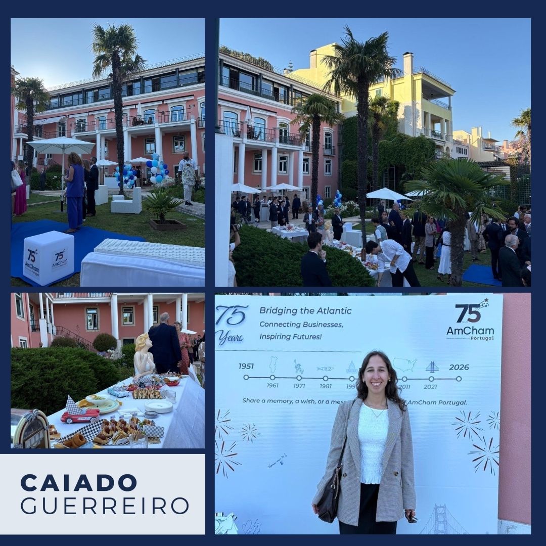 CaiadoGuerreiro's tweet photo. A nossa Advogada Associada, Beatriz Abrantes, esteve presente na celebração do 75.º aniversário da Câmara de Comércio Americana em Portugal.

A Caiado Guerreiro e a @CImmigrationCS felicitam a AmCham Portugal pelos seus 75 anos de atividade. «

#AmChamPortugal #AmCham75 #USA https://t.co/yvT7cCMGWD