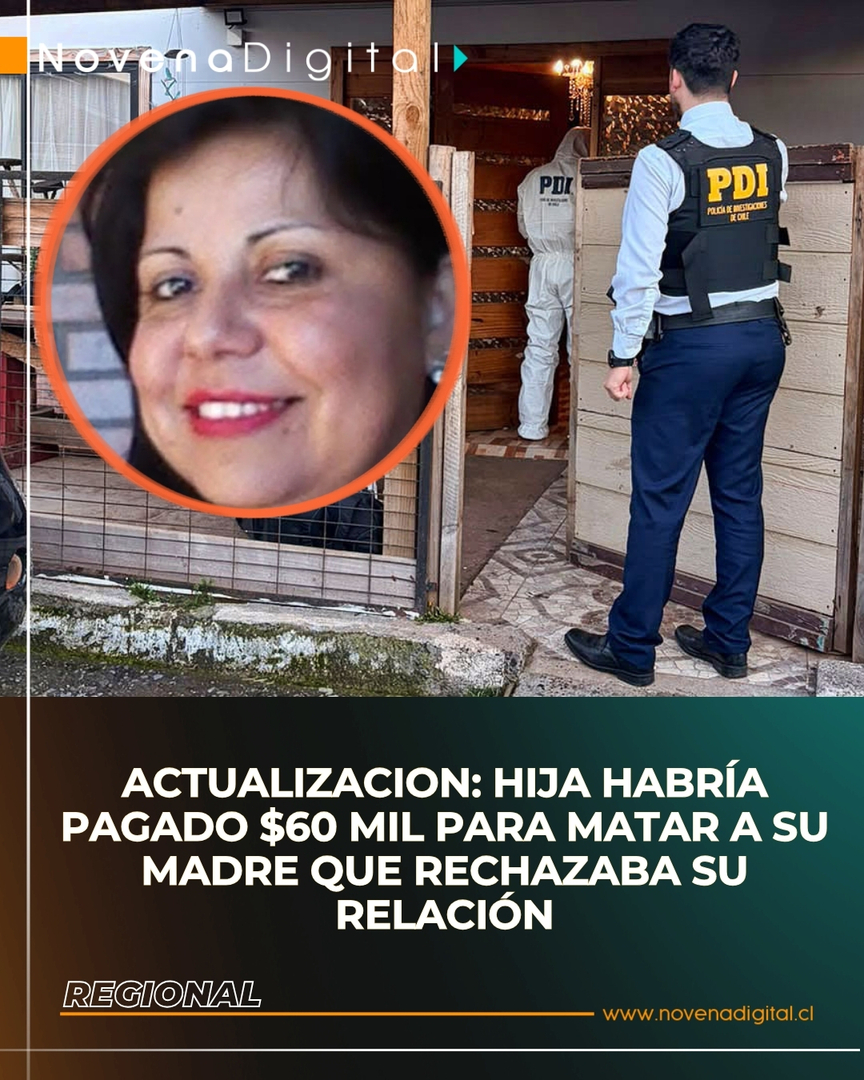 NovenaDigital's tweet photo. REGIONAL📍 La investigación por el brutal homicidio de Ingrid del Carmen Barrera Rantul (53) en la comuna de Loncoche dio un giro que ha conmocionado a toda La Araucanía. La Fiscalía Regional confirmó que la principal imputada sería la propia hija de la … https://t.co/arGGo6Tnx6 https://t.co/90RamKClHO