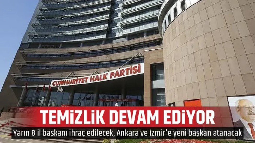 avcemilcicek's tweet photo. 🚨SON DAKİKA | Dün yandaş medya yazdı. Bugün AKP’li kayyum Kemal Kılıçdaroğlu yönetimi ihraçları yaptı!

İşte ihraç edilen isimlerden bazıları:

— CHP İstanbul İl Başkanı Özgür Çelik
— CHP Kadın Kolları Genel Başkanı Asu Kaya
— CHP İzmir İl Başkanı Çağatay Güç

Dün ben yazdığım zaman itiraz eden arkadaşlar vardı. Gördünüz mü Kemal Kayyumdaroğlu’nun nasıl koyu bir AKP’li olduğunu?

AKP emrediyor, KK yapıyor. Kemal Kılıçdaroğlu tarihin gördüğü en koyu AKP’lidir!