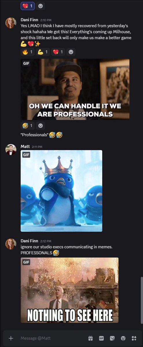 TwoByteStudios's tweet photo. Just an average day over at Two Byte Studios ✨😂
#indiedev #indiegames #gamedev #bts https://t.co/sNTvJkF9BR