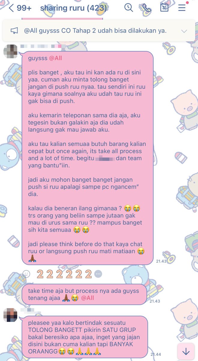 pinkyyjihoon's tweet photo. 7️⃣ sekitaran tgl 25 Mei 2026 dapat kabar lagi kalo ruu beneran MENGHILANG dengan alasan akun line nya eror 🙂 sebenarnya dia masih balas chat dari Tim Rescue tapi di whatsapp dan itupun dibalasnya bisa berjam2 bahkan berhari2. lalu anak GO minta tolong untuk ruu bikin akun line baru, ditgl 26 Mei 2026 ruu bikin akun line baru, tapi kami di reminder sama Tim Rescue untuk tidak chat pribadi ruu karena takut ruu nya menghilang lagi, karena ruu tipikal orang yang kalo di push di akan tetap diam 💁‍♀️