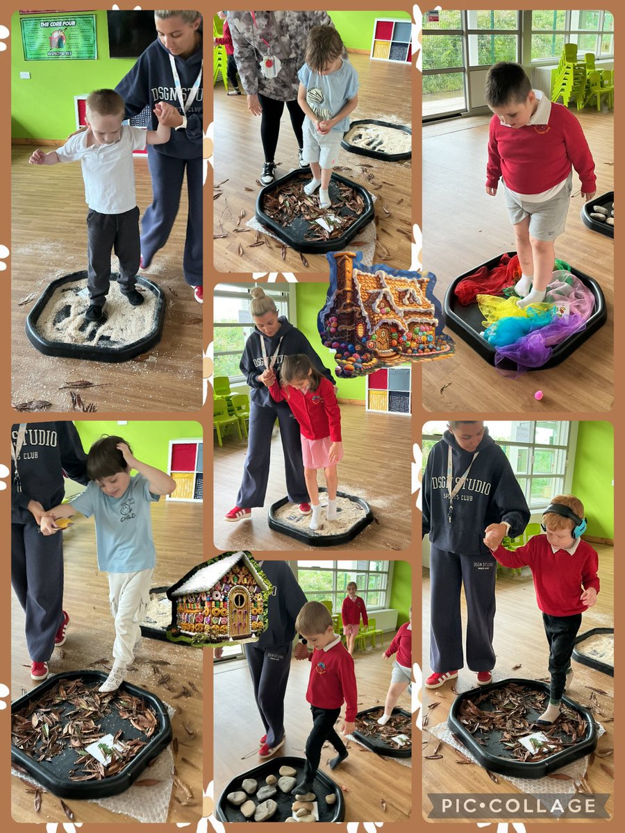 YsgolHenFelin's tweet photo. We followed Hansel and Gretel down a sensory path today, feeling all the different textures along the way. The children loved exploring each step π¦ΆπΌπππ¬#YHFClass4 https://t.co/OROVilAxSP