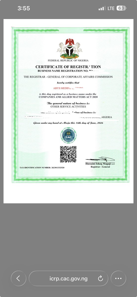 JStels_services's tweet photo. Few CAC registrations I have done this month, Company registration LLC and Business name registrations 

Send a dm today https://t.co/l3gE7XKiSv