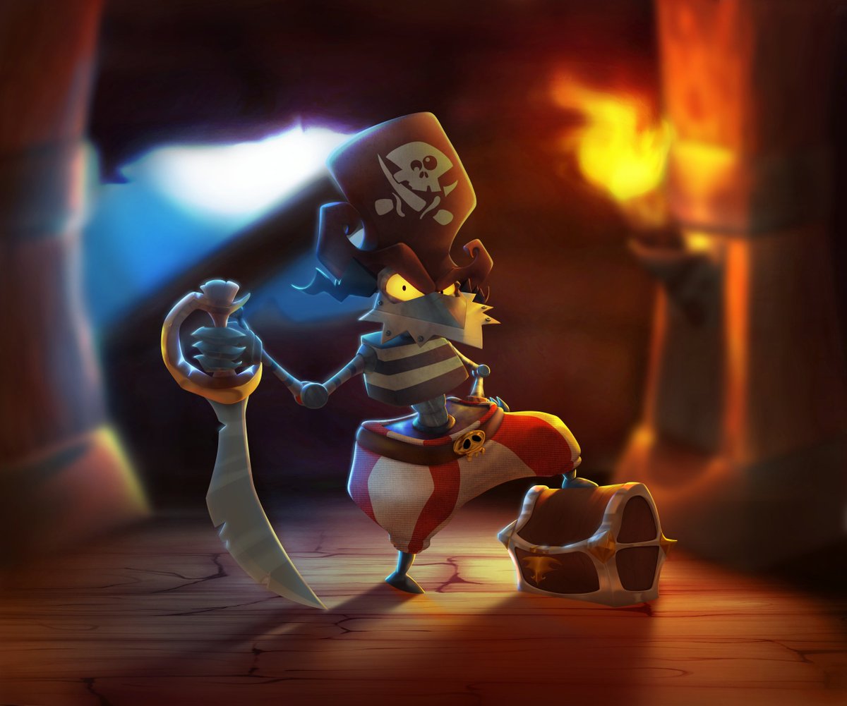 NocnaFifi's tweet photo. If you've ever wondered how Razorbeard's portraits look up close in Rayman Redreamed, here's original images drawn by me! #rayman #raymanredreamed #razorbeard https://t.co/e8Yvrecbiq