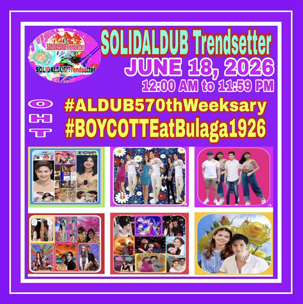 SolidaldubT's tweet photo. TBADN has faced a lot of obstacles but we never gave up
Let's continue d fight 4 TRUTH&amp; HONOR  4 ALDUB
@aldenrichards02
@mainedcm
&amp; the TRUE BLOODED ALDUBNATION. RESPECT BEGETS RESPECT
Our OHT 4 JUNE 18  2026
ALDUB PA RIN
#ALDUB570thWeeksary
#BOYCOTTEatBulaga1926
NO TO SOLO PROJ https://t.co/HYUD5yuq6h