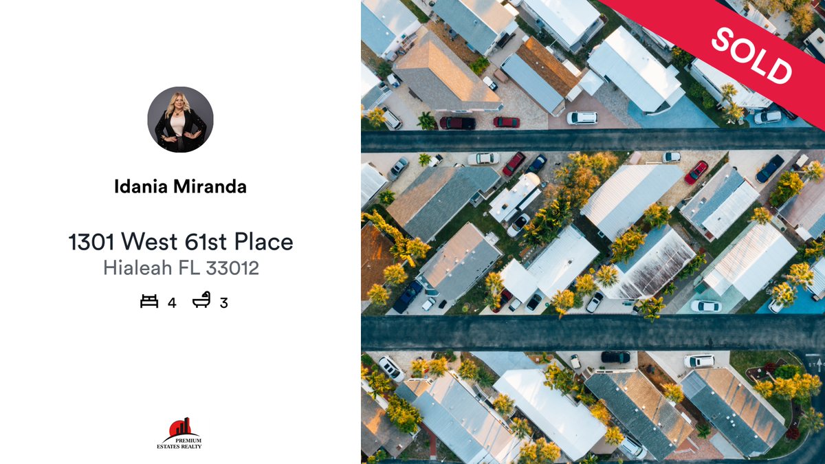 miranda_idania's tweet photo. 🛌 4 🛀 3
📍 1301 West 61st Place, Hialeah, FL, 33012

My latest sale on RateMyAgent.
NAR 3137564
https://t.co/kKl2XL3gsj

...
#ratemyagent #realestate #Premium_Estates_Realty_Corp https://t.co/PMPFzpnd15