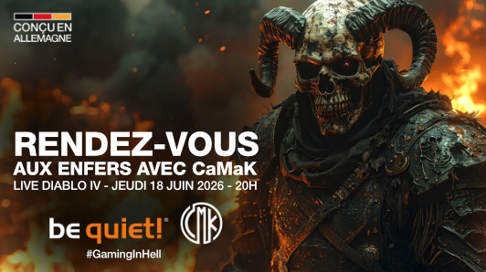 bequietFR's tweet photo. LIVE diabolique avec @CaMaKStream !
RDV aux enfers avec CaMaK pour lancer le Hellfest sur Diablo IV 😈
 
🎮 Twitch ➡️ https://t.co/27RvxLuPL7
📆 jeudi 18 - 20h
 
🤘Retrouvez nos PC brandés Hellfest avec @materielnet
➡️ https://t.co/XDGMGPvcxX 

#GamingInHell https://t.co/ydDK2bjpRt