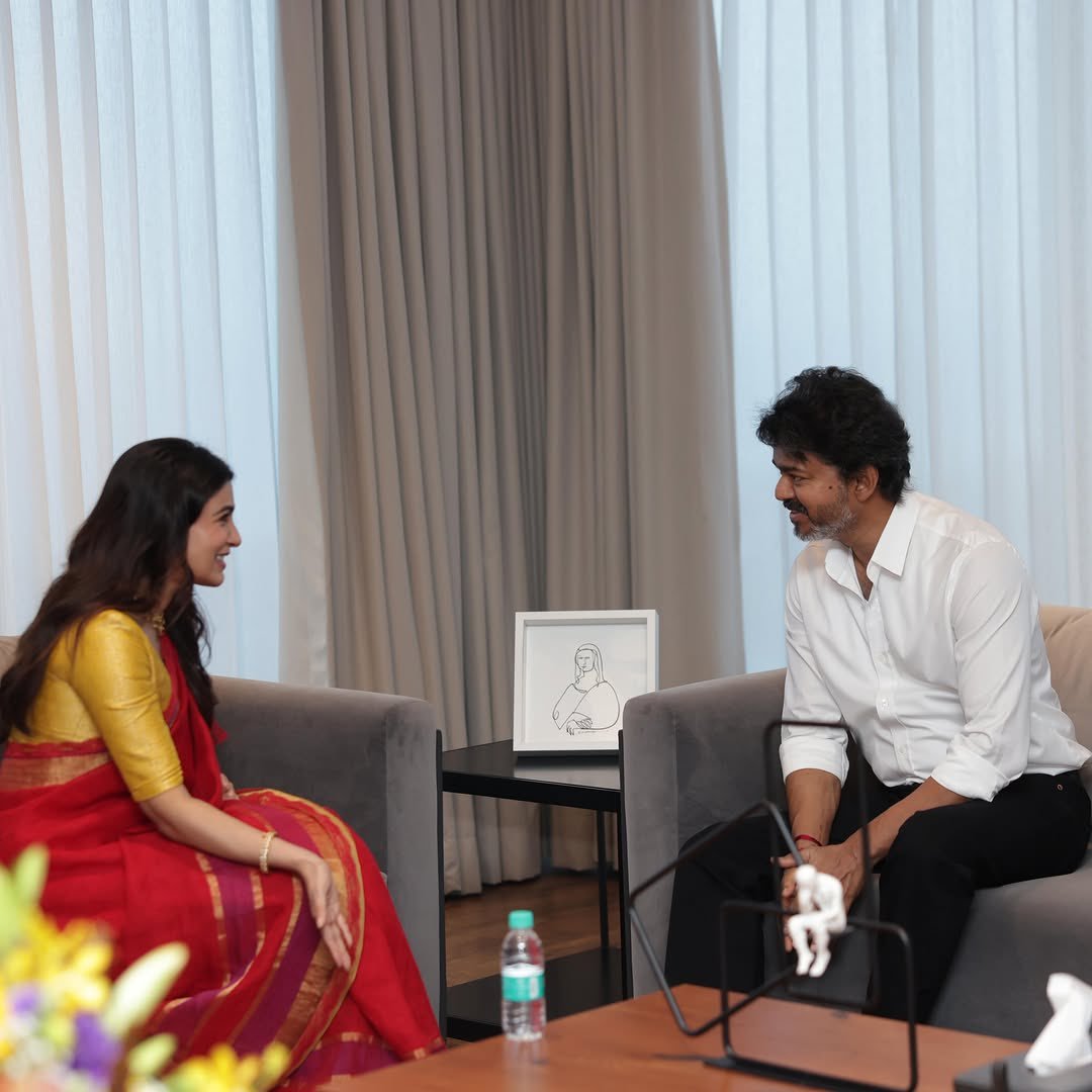 beastmoodlive's tweet photo. நடிகை சமந்தா முதலமைச்சரை  #TVKVijay‌HQ சந்தித்த தருணம்🫂
#TVKVijay‌HQ #samantha https://t.co/ekoR1RatsT