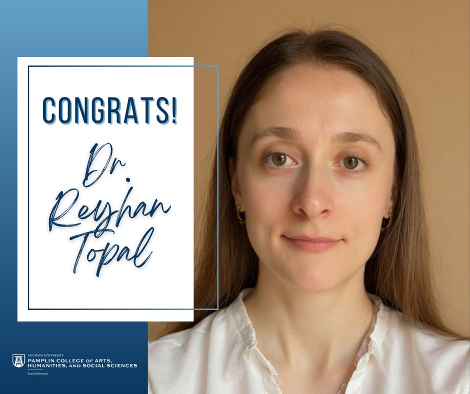 AUG_SocSci's tweet photo. Congratulations to Dr. Topal who received The Graduate Schools’ Outstanding PhD Faculty Award at this past Friday’s PhD White Coat Ceremony! https://t.co/59eGmzlKdm
