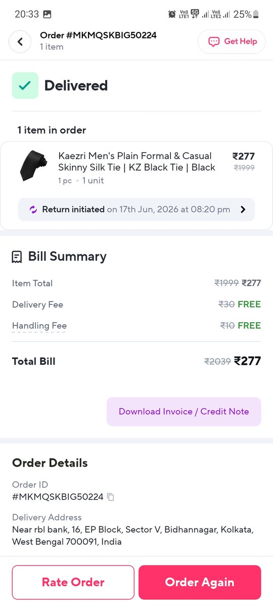 mayank_11_09's tweet photo. @ZeptoNow want to return the order but not available at that delivered location how would I do https://t.co/UibxV9X7s5