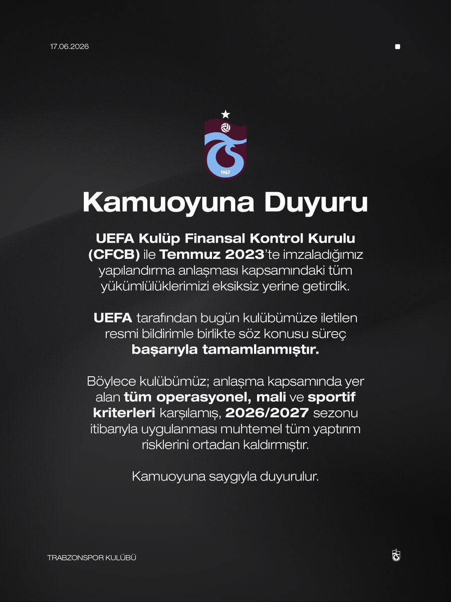 Trabzonspor tweet media