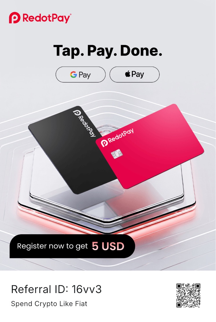 ShaWonS5's tweet photo. $10 Free for RedotPay New Users
FCFS 100 New Users Only Go Go

👉 SignUp: https://t.co/VDdcvIhuEm
👉Code: 16vv3

$10 New Card Activator
Promo code: $2
SignUp Bonus $5 ✅
Give from me $3 ✅

End: June 30

#redotpay #virtualcard #promooffer #bonusoffer2026 https://t.co/SPhnoWbXoN