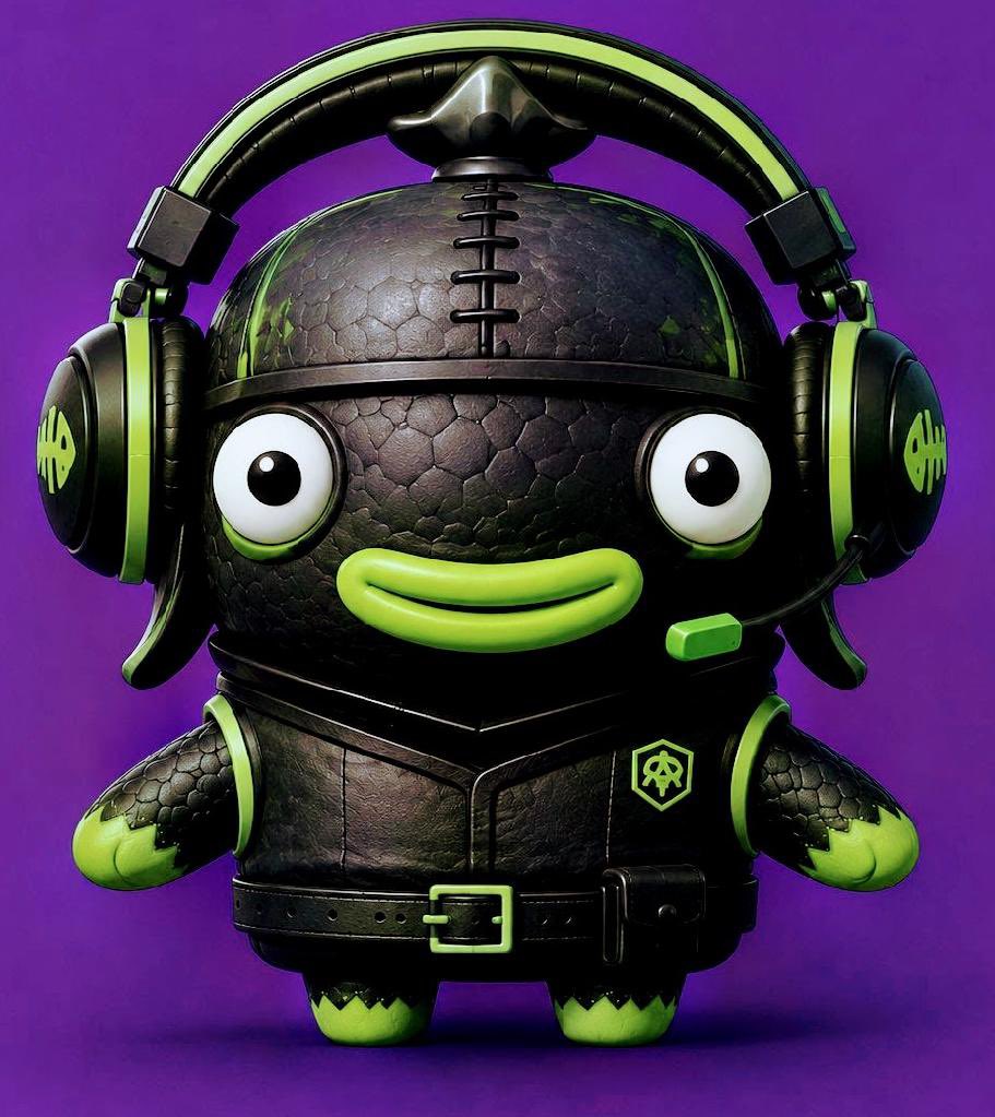 DestinyySears's tweet photo. @Fortnite Nephew is excited to enter.
He created a Gamer Sprite because he loves gaming. He wanted it to be black in color with green accents while also wearing a gaming headset &amp; of course shaped like the classic FishStick. Decreased damage to you when in battle.
#DesignASprite https://t.co/DluQ9e0EXZ