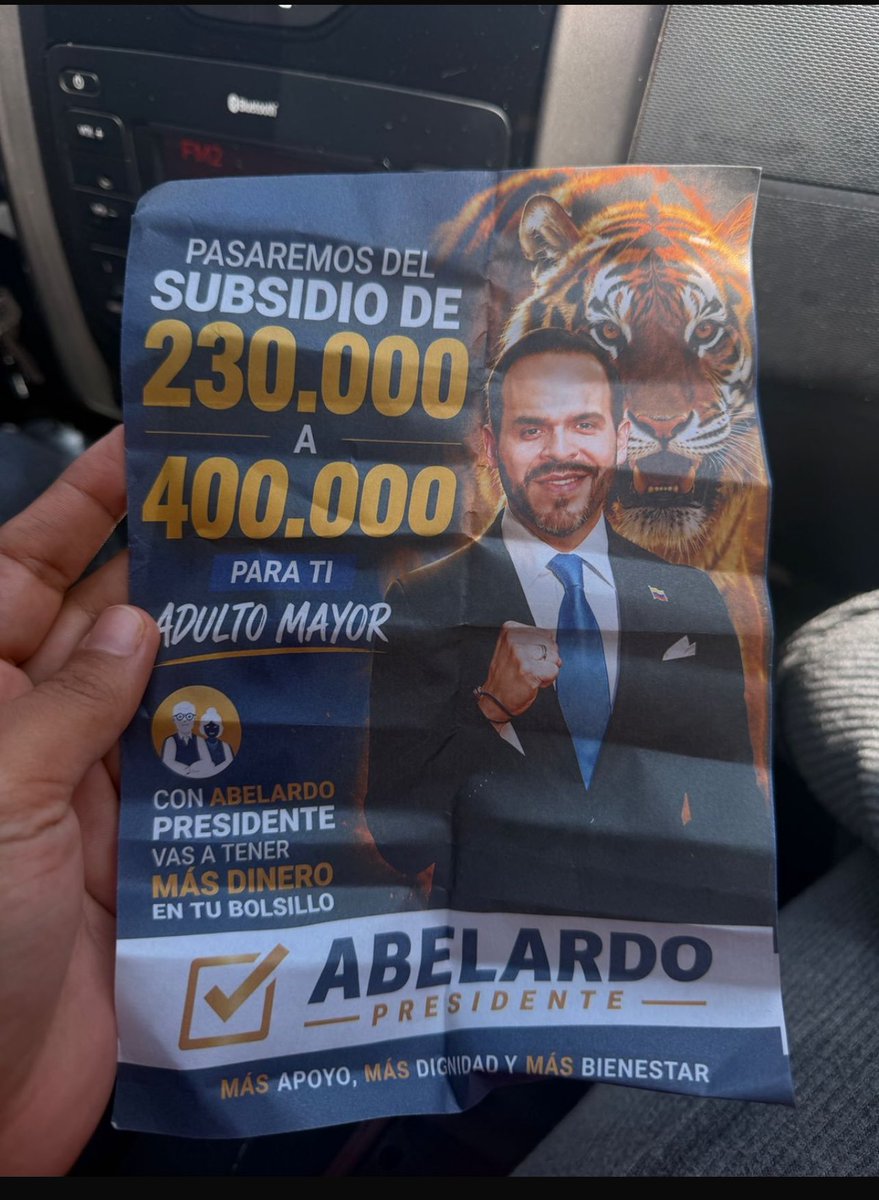 PilarEscobarBX's tweet photo. ADULTO MAYOR, QUIERO DECIRTE QUE ESTA ES LA PROPUESTA DE ABELARDO, ANIMATE ESTE 21 DE JUNIO... 
#MiVotoPorElTigre
Viste @migueldelrioabg te dije que lo iba a usar, MISER@BLE https://t.co/5WRous5O0b