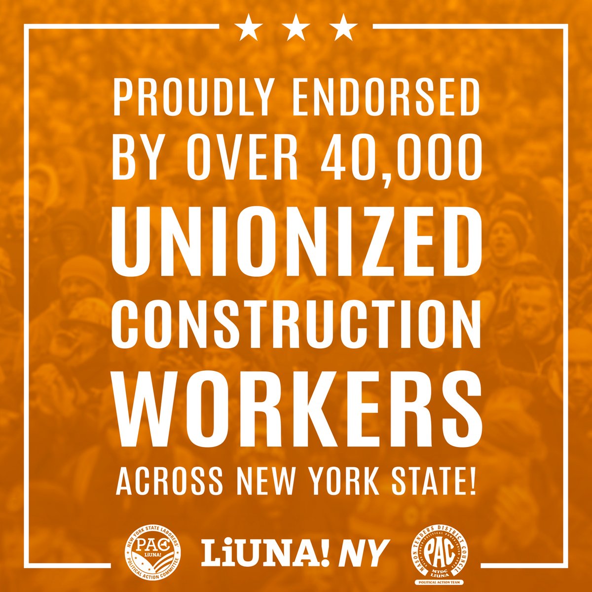 votemorelle's tweet photo. Thank you to LiUNA NY for their endorsement!

LiUNA members help build the roads, bridges, and infrastructure that keep our communities moving. I look forward to continuing our work to create good-paying union jobs, strengthen workers' rights, &amp; invest in our community's future. https://t.co/aCALDAhrBs