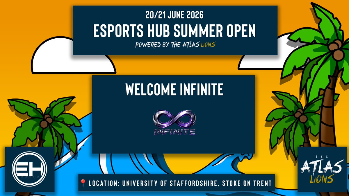 theesporthub's tweet photo. Welcome @Infinite_INF8 to the ESHUB Summer Open, powered by @TheAtlasLionsGG.

⚔️ @AbuZeCOD 
⚔️ @gabbyeu_ 
⚔️ @Eggymg1 
⚔️ @xBWizz 

Spectator passes still available - https://t.co/PmXh22iAj3 https://t.co/rZ8o20EI7H