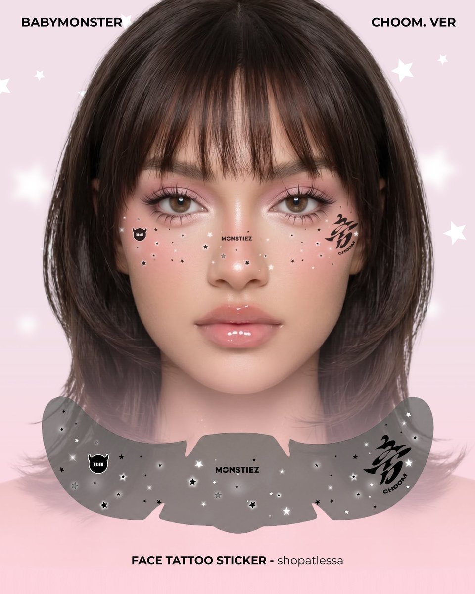 shopatlessa's tweet photo. FACE TATTOO STICKER
BABYMONS7ER - CHOOM. VER

Pre order 🇲🇾 - DM admin to order 💗 #babymonsterinkl #CHOOMinKL https://t.co/RXwZvEQuKd