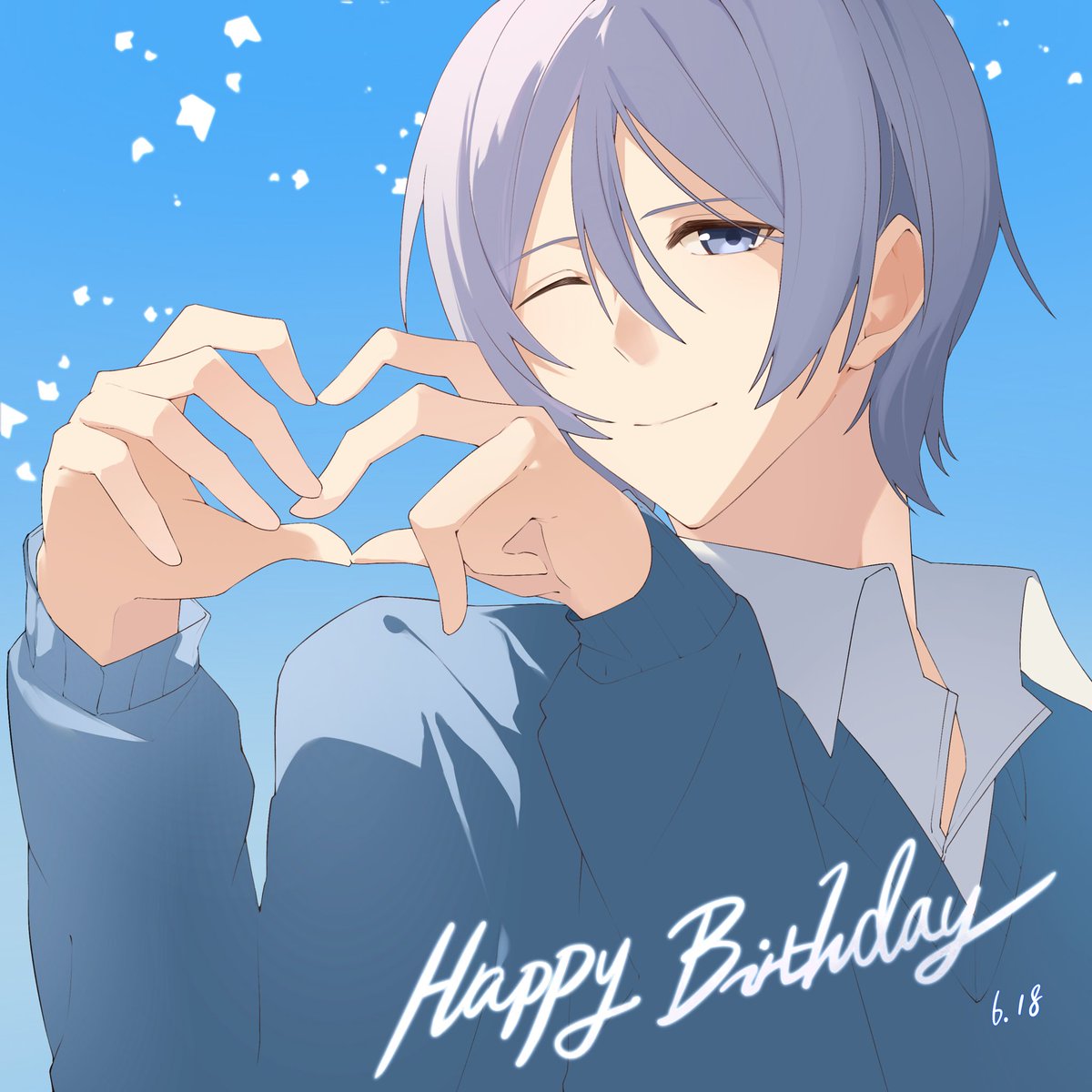 hanata_ma_'s tweet photo. HBD again🩵
#榊夏来BD2026 https://t.co/dBmMlYAr65