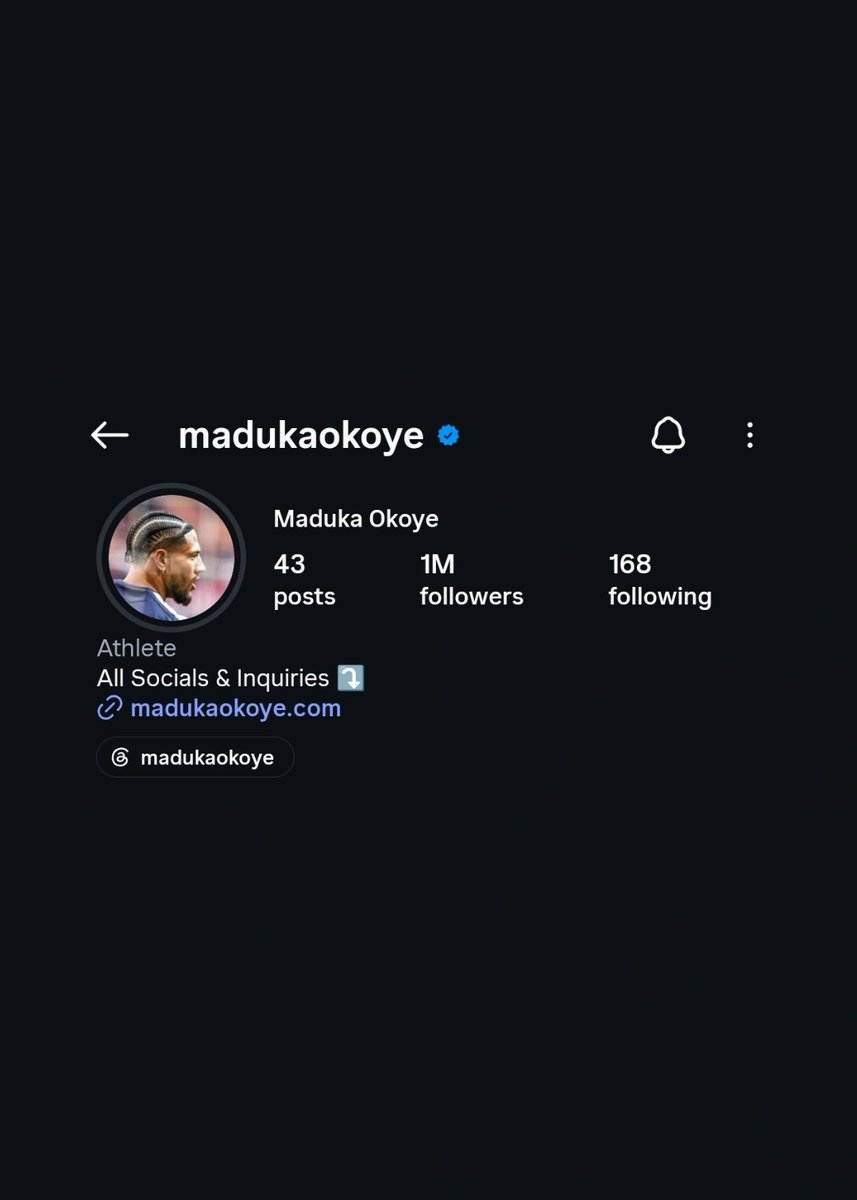 blackishpress's tweet photo. Maduka Okoye surpassed 1 million Instagram followers in less than one week following his online success. 

Before all this, he had around 250k followers. https://t.co/AUHKbgfo0y