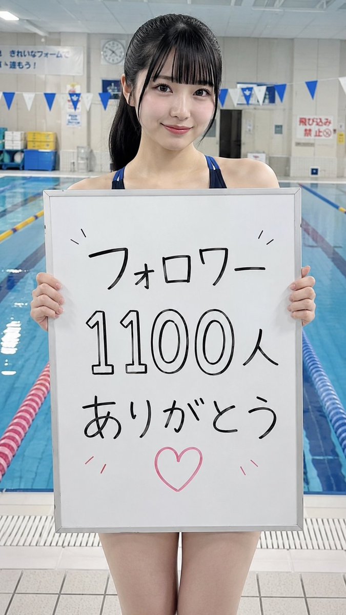 swimming_sora's tweet photo. 田草川さんのおかげでフォロワー1100人いきました！🥳これからもコツコツ刻んでいきます！🫡 https://t.co/ogctjPiQIk