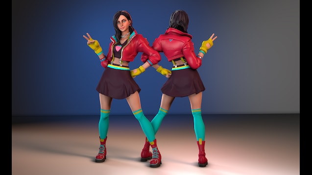 PedroEliasFN's tweet photo. Primeira visão da skin remix Rox para o Passe Raiz/OG: Capítulo 1: Temporada 9 https://t.co/PB4n4wBKvc