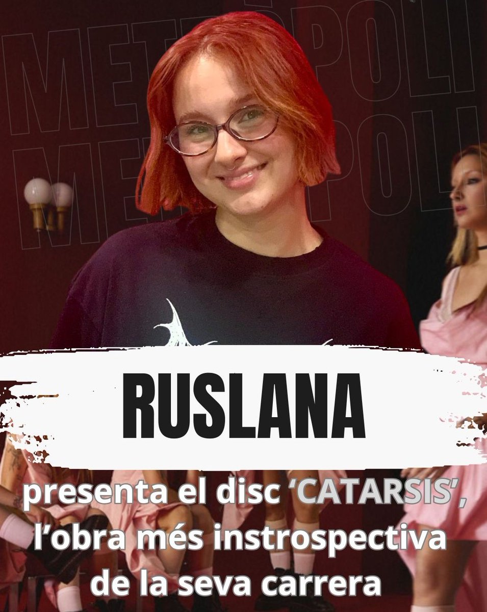 MetropoliRadio4's tweet photo. 🗣️:'La vida va tan rápido que a día de hoy me encuentro en un momento de equilibrio bastante guay'

🎤 @Ruslaanaaaa presenta l'àlbum '𝑪𝑨𝑻𝑨𝑹𝑺𝑰𝑺'❗️

🎧Recupera l'#𝔼ℕ𝕋ℝ𝔼𝕍𝕀𝕊𝕋𝔸 amb @XaviCollado_ 
🔗https://t.co/S9lDilj5rp 

#Ruslana #Catarsis #OT https://t.co/j7wAotowjG