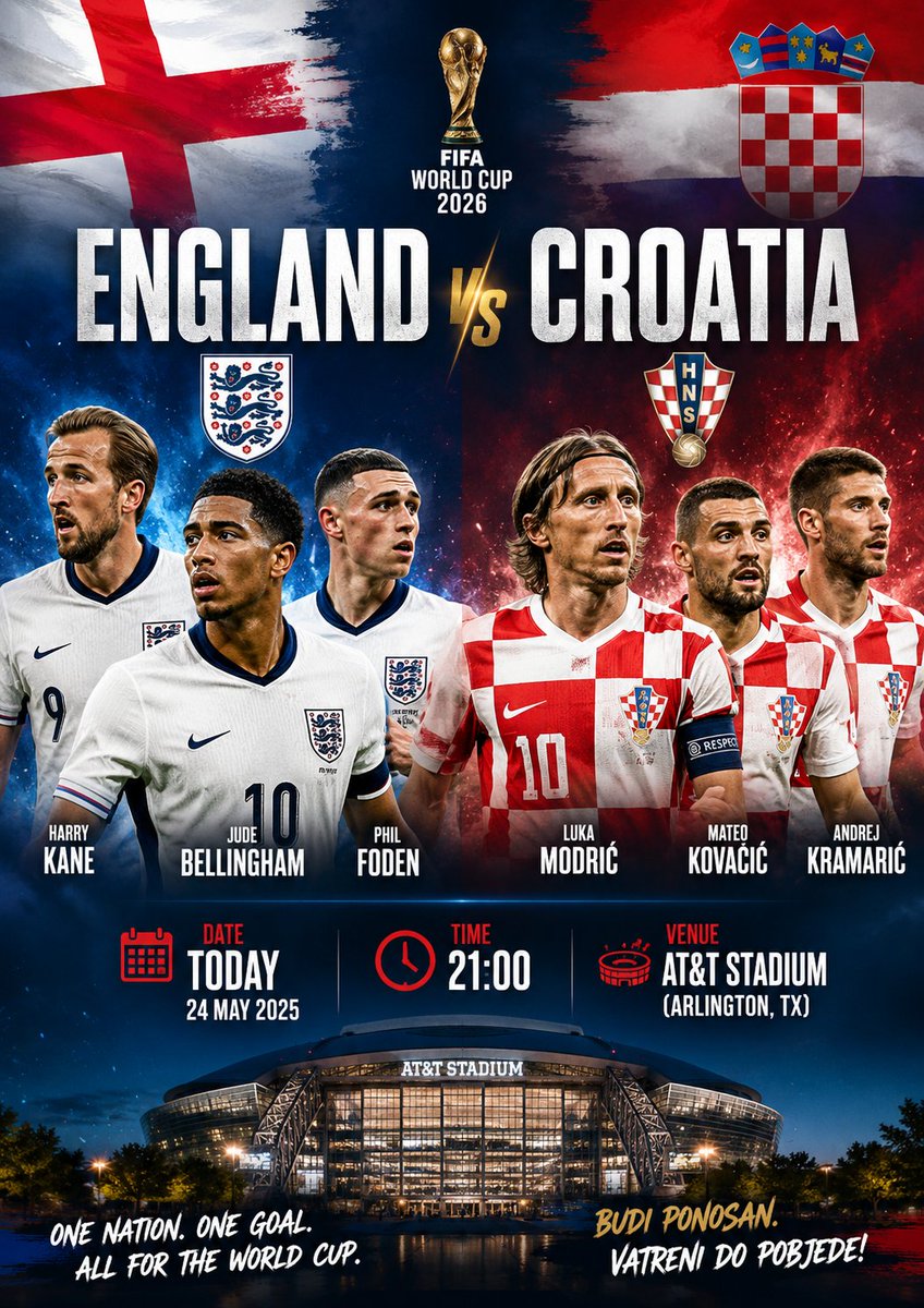 DDonmalio's tweet photo. Who do you think will win this match, England                             or                     Croatia ? https://t.co/BiQ3pjvHbp