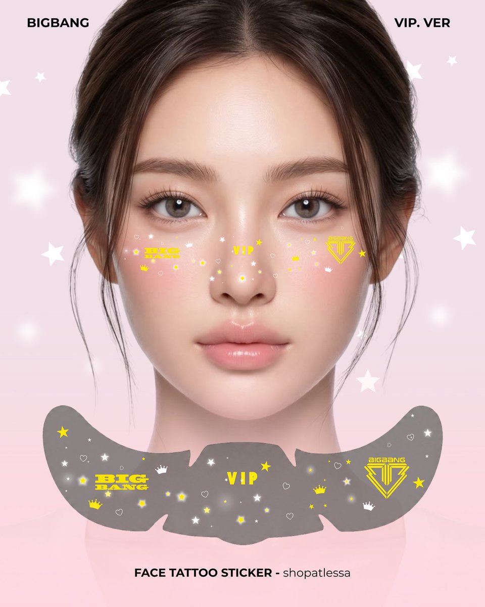shopatlessa's tweet photo. FACE TATTOO STICKER
BIGBANG - VIP. VER

Pre order 🇲🇾 - DM admin to order 💗 #BIGBANGinKL https://t.co/nPw2cptTg3