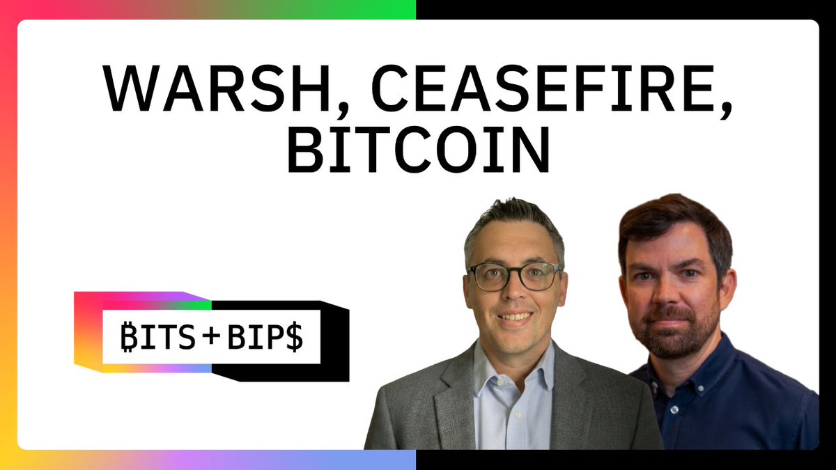 Unchained_pod's tweet photo. Warsh's first Fed presser. The Iran ceasefire trade. Bitcoin surging back.

@Steven_Ehrlich talks macro-to-crypto with Zach Pandl [ @LowBeta ], Head of Research at @Grayscale — is crypto spring real, or is it a trap?

Today at 2pm ET.

Join us on: x - https://t.co/42wsNQREzi https://t.co/iT5PFFlC4y