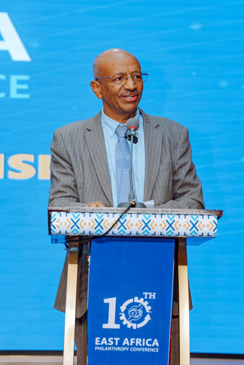 EAPhilanthropy's tweet photo. African philanthropy has never had a talking problem. We are fluent in it, with decades of communiqués, panels, and declarations to prove it. Opening the 10th EAPC this morning, 𝐀𝐦𝐛𝐚𝐬𝐬𝐚𝐝𝐨𝐫 𝐃𝐫. 𝐒𝐡𝐢𝐟𝐞𝐫𝐚𝐰 𝐓𝐞𝐤𝐥𝐞𝐦𝐚𝐫𝐢𝐚𝐦, 𝐂𝐨𝐦𝐦𝐢𝐬𝐬𝐢𝐨𝐧𝐞𝐫 𝐨𝐟 𝐭𝐡𝐞 𝐄𝐭𝐡𝐢𝐨𝐩𝐢𝐚𝐧 𝐃𝐢𝐬𝐚𝐬𝐭𝐞𝐫 𝐑𝐢𝐬𝐤 𝐌𝐚𝐧𝐚𝐠𝐞𝐦𝐞𝐧𝐭 𝐂𝐨𝐦𝐦𝐢𝐬𝐬𝐢𝐨𝐧, asked the harder thing of us. We have said it all already, he told the room, and the only honest move left is to build. 𝑺𝒐 𝒘𝒆 𝒑𝒖𝒕 𝒕𝒉𝒆 𝒕𝒂𝒍𝒌𝒊𝒏𝒈 𝒅𝒐𝒘𝒏 𝒂𝒏𝒅 𝒑𝒊𝒄𝒌 𝒕𝒉𝒆 𝒘𝒐𝒓𝒌 𝒖𝒑. #10thEAPC