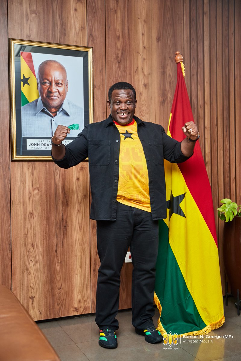 samgeorgegh's tweet photo. Dear Black Stars,

You carry our dreams, hopes and aspirations. The spirit of the Nation is solidly behind you. Play your hearts out, and our prayers go with you.

Fly high the red, gold and green with the black star of Ghana and be victorious against Panama tonight!

Let's go Black Stars! 🦁🇬🇭🔥