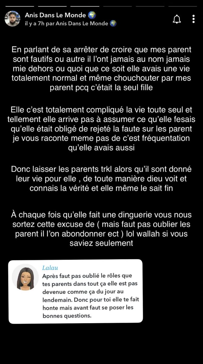 kawtarkawtar_'s tweet photo. #mouna n’aurais jamais été dehors à ses 13 ans et que tout sa serais du mytho ses parent lui aurais donné la meilleur éducation selon son frère /: croyez pas tout ce que vous voyez sur les réseaux lol #nasdas #poupettekenza https://t.co/DMaDCYkiyO