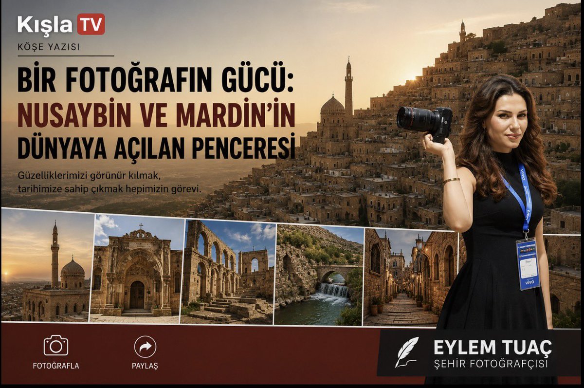 kislatv's tweet photo. KIŞLATV COM YAZARLARINDAN Eylem Tuaç "Nusaybin ve Mardin’in Dünyaya Açılan Penceresi" BAŞLIKLI YAZIYI KALEME ALDI. ✍️ 👇

https://t.co/jOXRn5esDg

Nusaybin ŞehirFotoğrafçılığı #magyed #kislatv https://t.co/cWxFcIayOc