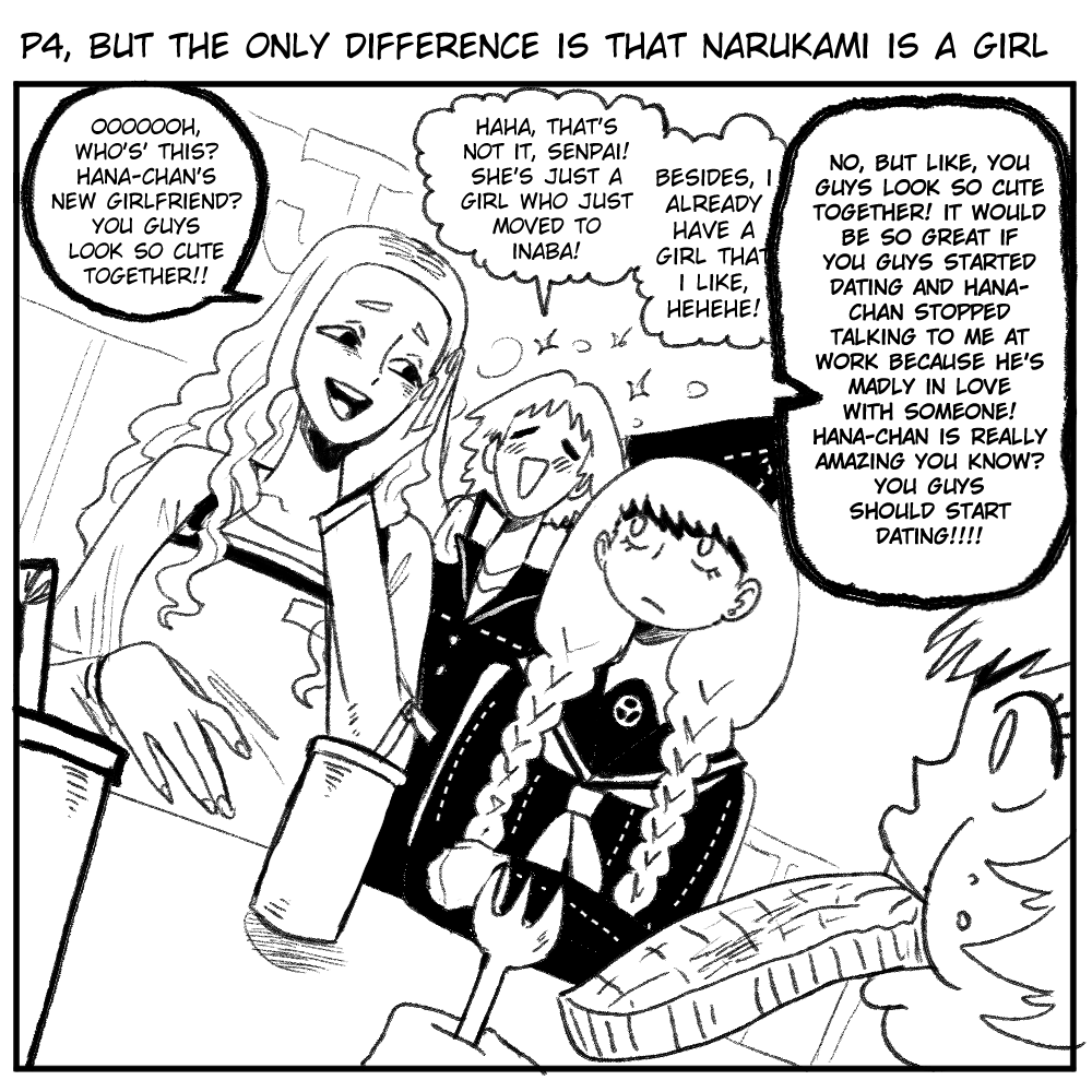 wanderjegson's tweet photo. Persona 4, but the only difference is that Narukami is a girl (9) https://t.co/NSg22ESAIj