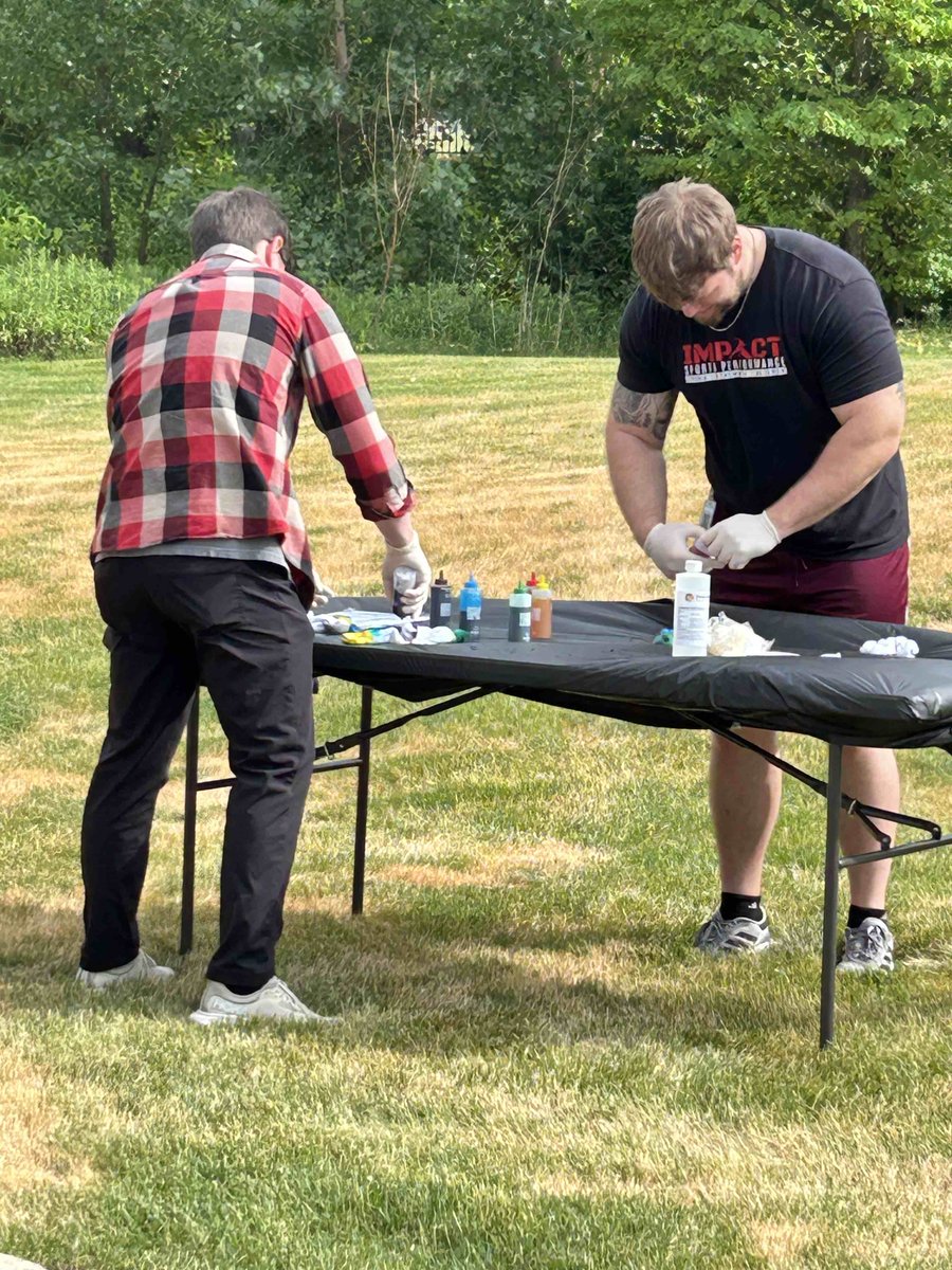 WMUMedicine's tweet photo. Last week, students gathered in the W.E. Upjohn M.D. Campus Courtyard to make tie-dye shirts for Pride Month during an event hosted by Student Affairs and the #WMed Chapter of the Medical School Pride Alliance. #PrideMonth https://t.co/kEHpDEh4n4