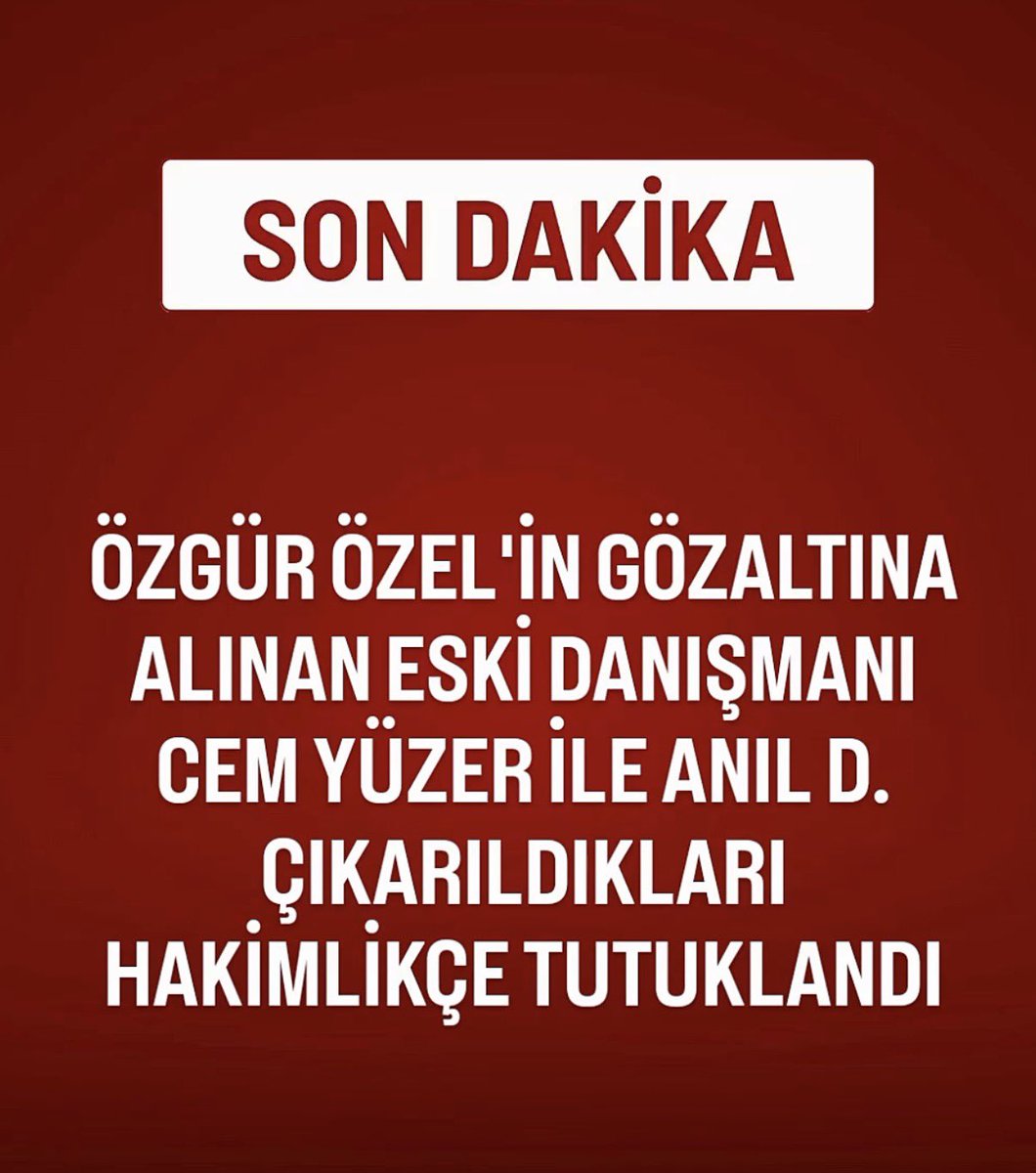 _sahra_mine's tweet photo. Özgür özelin eski akıl hocası tutuklanmış https://t.co/4d3Jxi9szz