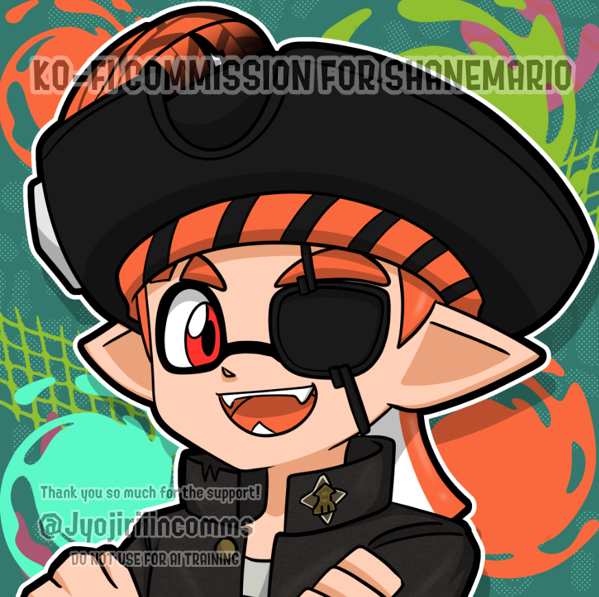 JyojiriiinComms's tweet photo. Ko-Fi Commission done for @ShaneMarioMii
Thank you so much again! β¨πββοΈ
$10 Splatoon Icon Commission (Limited Time) is now SOLD OUT.
Thank you so much again for the support! β¨πββοΈ
#splatoonoc #splatoonv https://t.co/AGnG9lfdi2