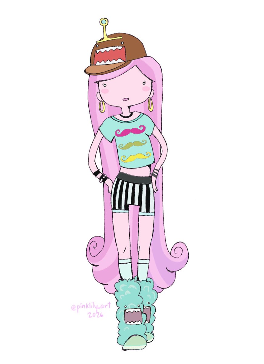 pinklily_art's tweet photo. adventure time x DOMO drawings 🤎 https://t.co/l6ULScILKJ